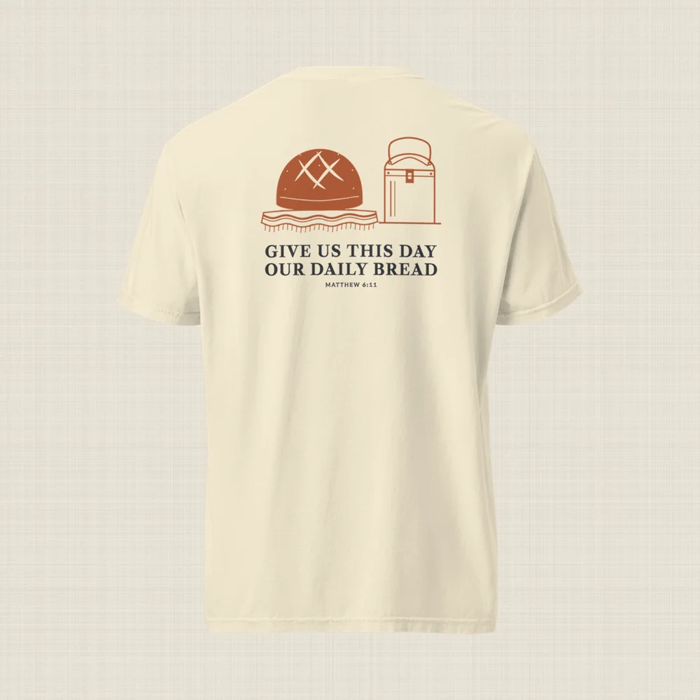 Psalmfolk Daily Bread Tee (Ivory), back