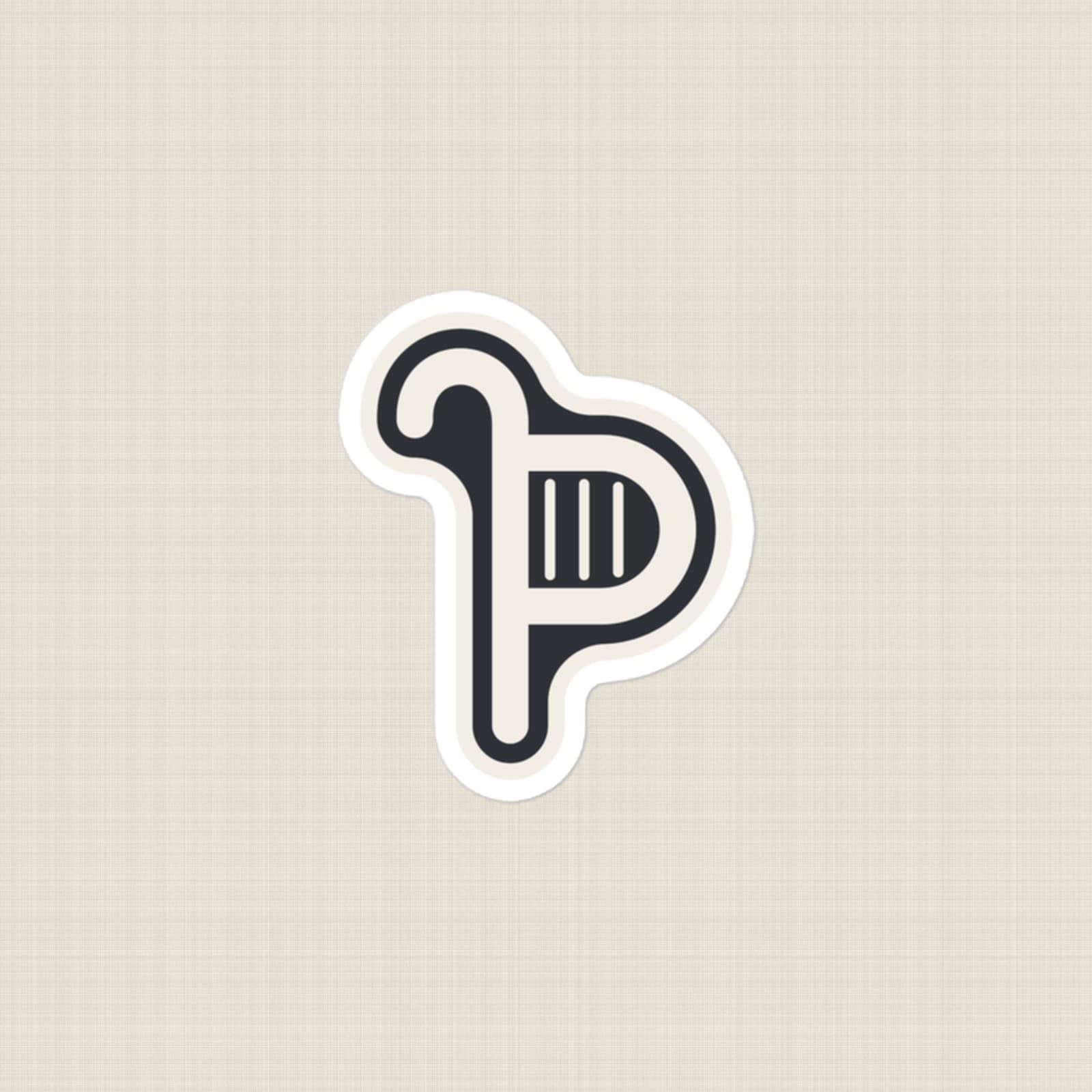 Psalmfolk · Die-Cut Sticker (Staff P)