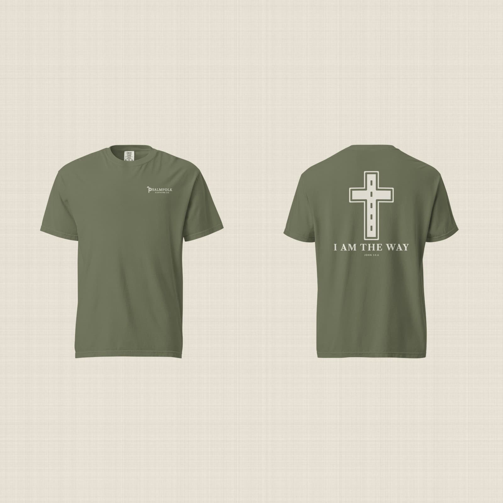 Psalmfolk I Am the Way Tee (Moss)