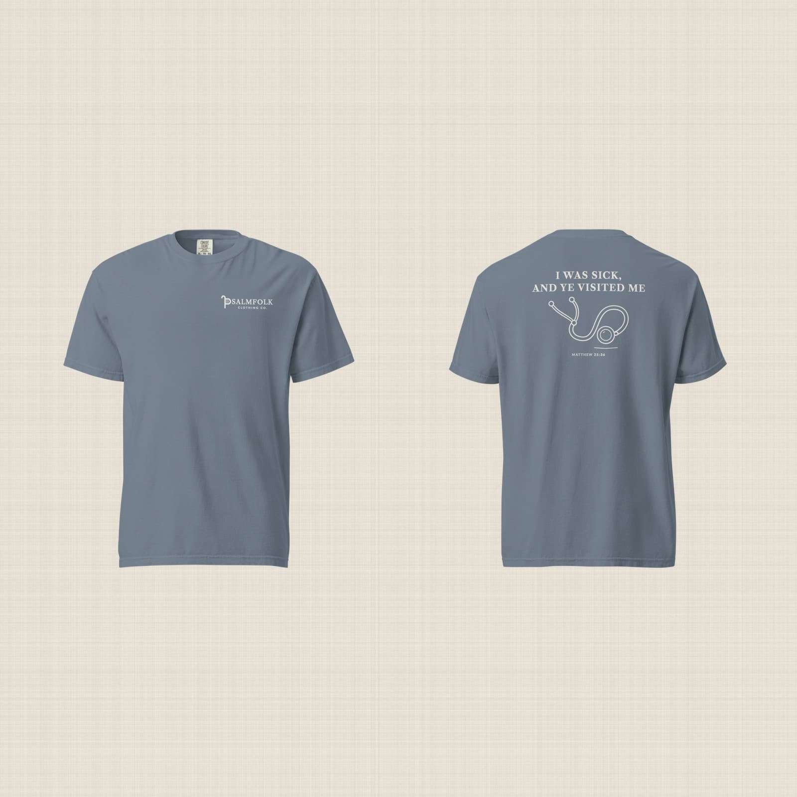 Psalmfolk I Was Sick Tee (Blue Jean)