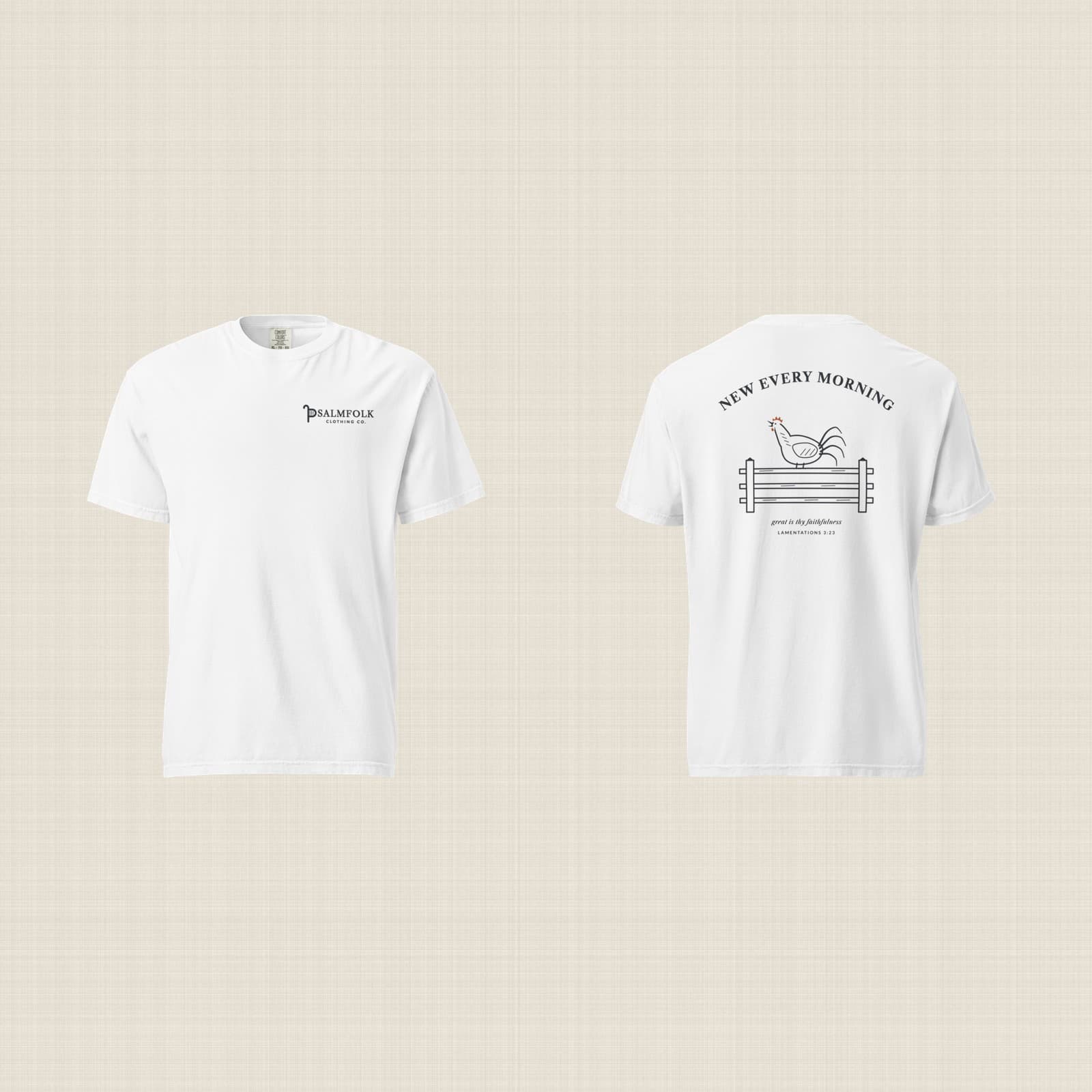 Psalmfolk New Every Morning Tee (White)