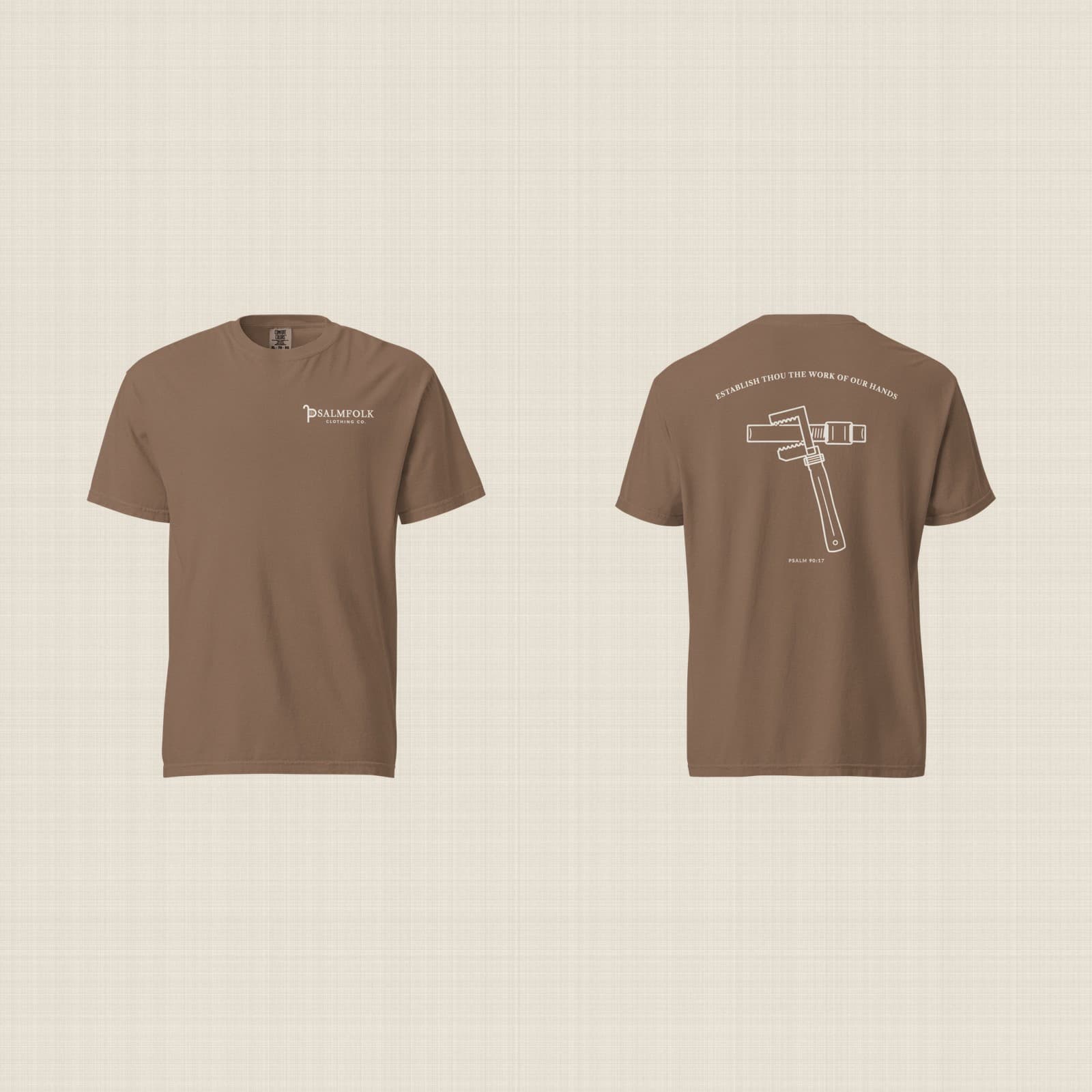 Psalmfolk Work of Our Hands Tee (Espresso)