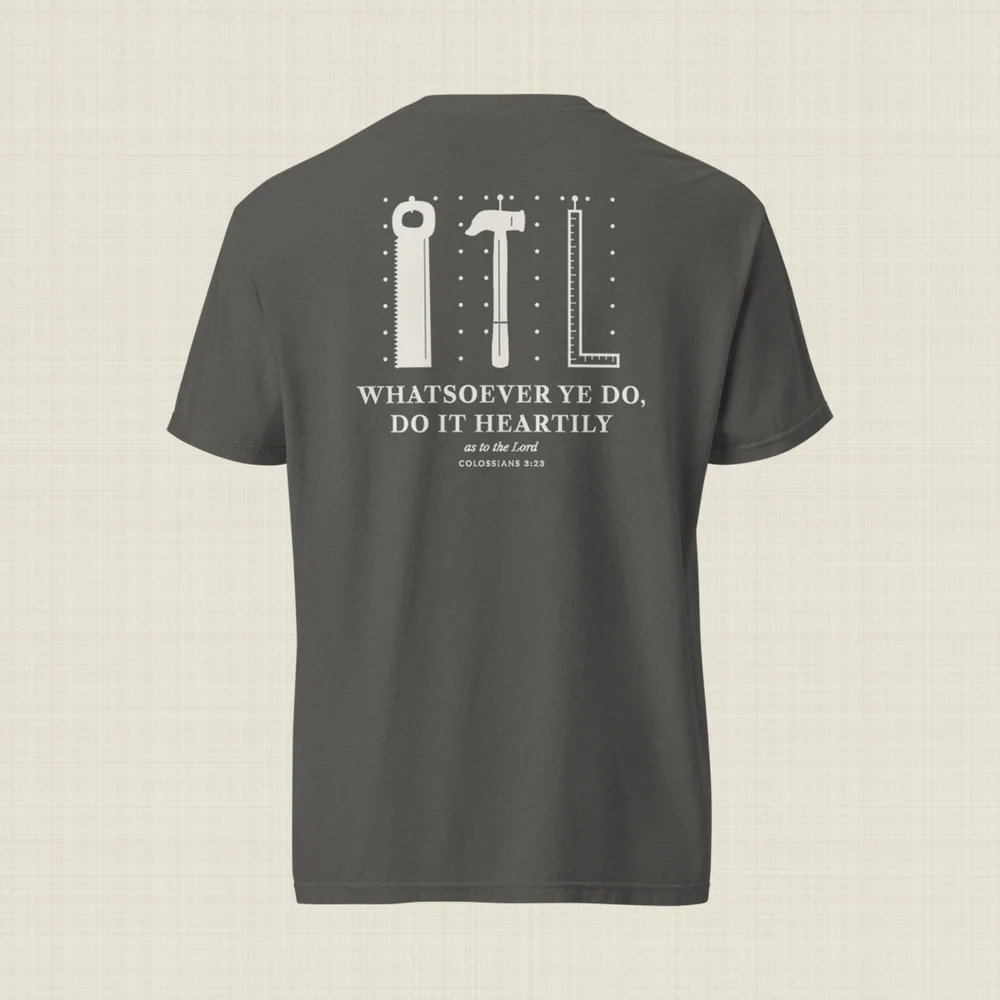 Psalmfolk Heartily Tee (Pepper), back