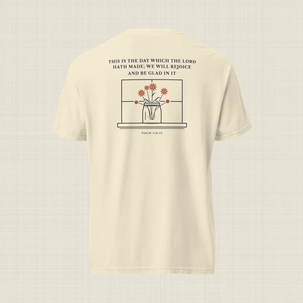 Psalmfolk This Is the Day Tee (Ivory), back
